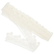 3PiĂšces Dentelle Beige En Tissu DIY Pour Accessoire VĂȘtement Cadeau