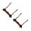 2Pièces Support Bois Café Multicouche Pour Flûte Et Piccolo Rangements 6