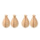 8Pièces Vase En Bois Khaki Pour Bricolage Décor Boho 8