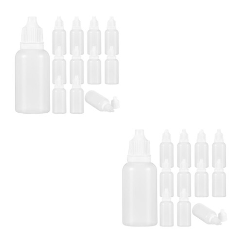 50Pièces Flacons Vides Blancs Compact Pour Stockage Liquide 2