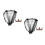 2Ensembles Voile Noir Mesh Fin Costume Soirée Accessoires Chic 8