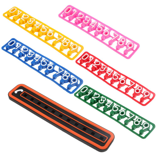 3Ensembles Accessoires Auto Plaques Téléphonique PVC Colorées 2