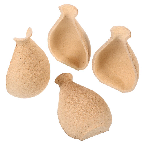 8Pièces Vase En Bois Khaki Pour Bricolage Décor Boho 1