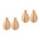 8Pièces Vase En Bois Khaki Pour Bricolage Décor Boho 4