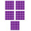 500Pièces Aluminium Violet Cadeaux DIY 8