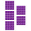 500Pièces Aluminium Violet Cadeaux DIY 4