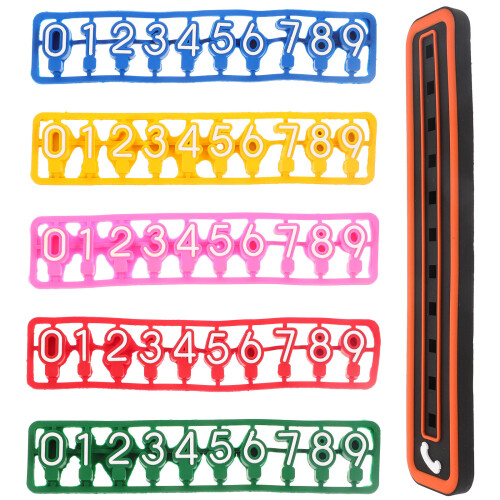 3Ensembles Accessoires Auto Plaques Téléphonique PVC Colorées 1