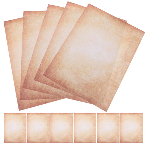 300Pièces Vintage Kaki A4 Pour Impression DIY 1