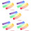5Pièces De Danse Doux En Soie Multicolores Pour Enfants 10