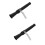 2Pièces Accessoire Extincteur Buse En Fer Pe Noir Usage Pro 9