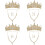 4Set Dorata Collana Per Sposa E 7