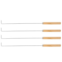 16Pièces Crochet Nettoyage Viande Acier Bois Usage Commercial
