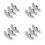 12Pz Vassoi Inox Argento Per Gioielli Alta Precisione 7
