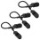 45Pièces Clip Ajustable Casquette Elastique Noir Pour Randonnée 3