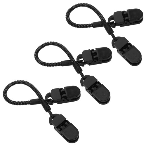 45Pièces Clip Ajustable Casquette Elastique Noir Pour Randonnée 2