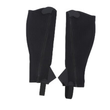 2 stücke Half Chap Schwarz Flexible Mesh Reit Half