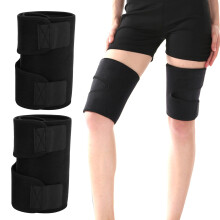 2PCS Elastic Leg Support Brace Wrap Protector, XL, Black, Rubber