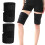 2PCS Elastic Leg Support Brace Wrap Protector, XL, Black, Rubber 1