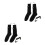 2Paires Chauffantes Coton Noir Confort Chaleur Durable 3