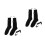 2Paires Chauffantes Coton Noir Confort Chaleur Durable 6