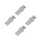 4Pièces Connecteurs Hydrauliques Rapides Argent En Caoutchouc 7
