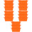 15Pièces Doublures Silicone Orange Pour Bac Graisse Propreté Barbecue 9