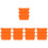 15Pièces Doublures Silicone Orange Pour Bac Graisse Propreté Barbecue 7