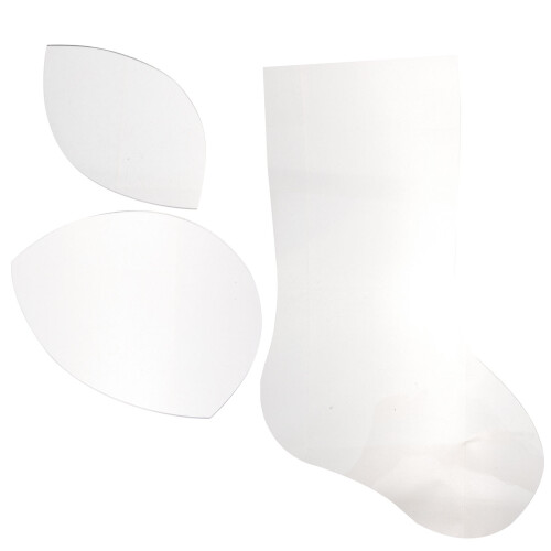 2Ensembles Gabarits En Pour De Noël DIY Blancs 1