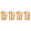 4Ensembles Décor Mural Croissance Enfants Sticker Animaux 11