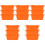 15Pièces Doublures Silicone Orange Pour Bac Graisse Propreté Barbecue 5