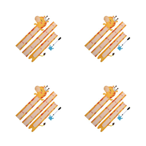 4Ensembles Décor Mural Croissance Enfants Sticker Animaux 2