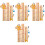 4Ensembles Décor Mural Croissance Enfants Sticker Animaux 10