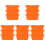 15Pièces Doublures Silicone Orange Pour Bac Graisse Propreté Barbecue 4