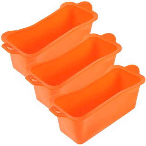 15Pièces Doublures Silicone Orange Pour Bac Graisse Propreté Barbecue 2