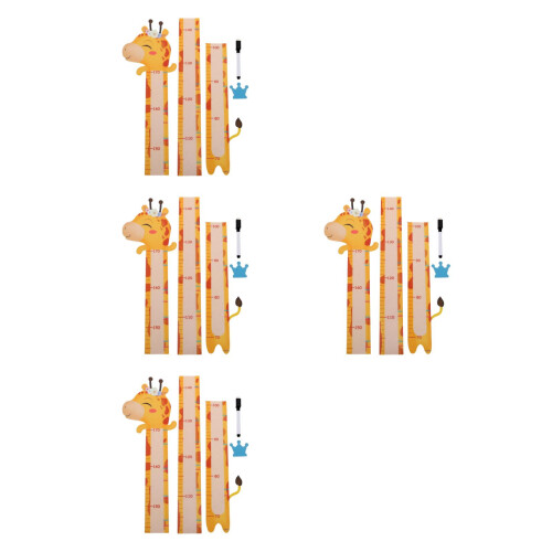4Ensembles Décor Mural Croissance Enfants Sticker Animaux 1