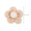 6Pièces Boules De Laine Beige Décoration DIY Épingles À 3