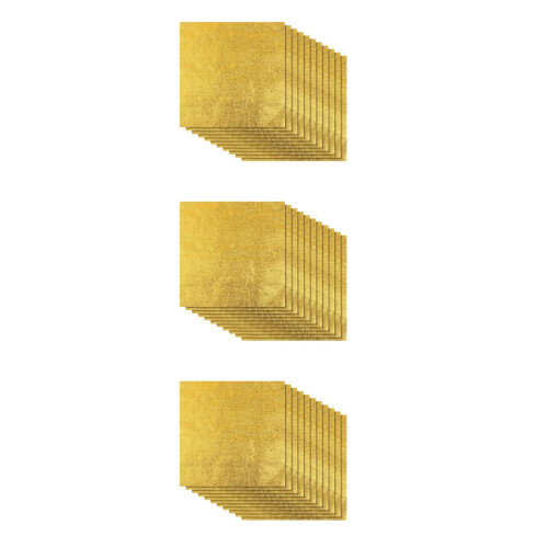 300Pièces Aluminium Dorées Carrées Décoratives 2