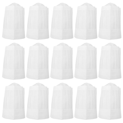 60Pièces Toques De Cuisinier En Papier Confortables Élégantes 1