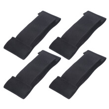 20Pièces Bandes Élastiques De Protège-Tibias Hockey En Polyester Noir