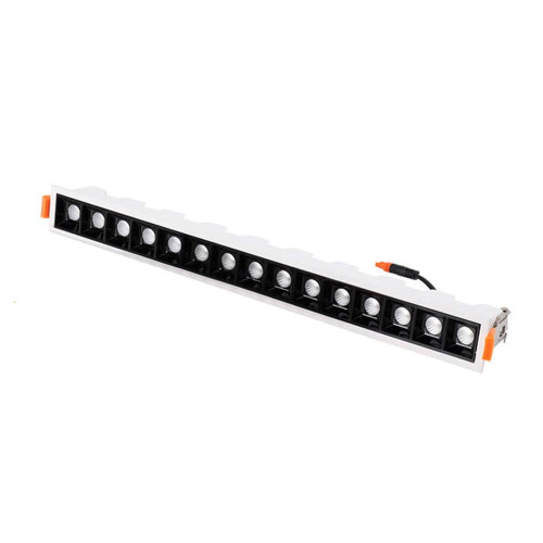 LED Ceiling Spotlights Rectangular White Indoor Flush Spot Light NonDimmable Hardwired AC 86265V Fittings