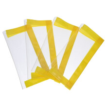 4Pièces Étuis PVC Transparente Pour Appâts Avec Bords Colorés