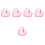 5Pièces Coupelles Nails En Verre Rose Accessoires Élégants 11