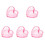 5Pièces Coupelles Nails En Verre Rose Accessoires Élégants 9