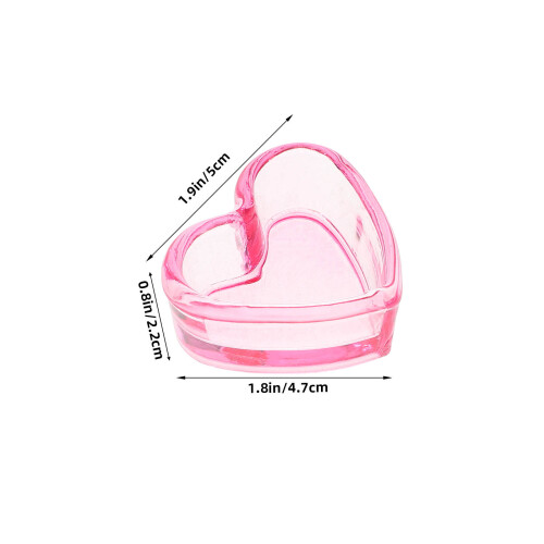 5Pièces Coupelles Nails En Verre Rose Accessoires Élégants 1