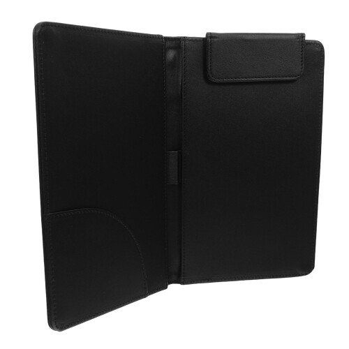 2Pièces Support De Menus PU Noir Pour Serveurs Restaurant 2