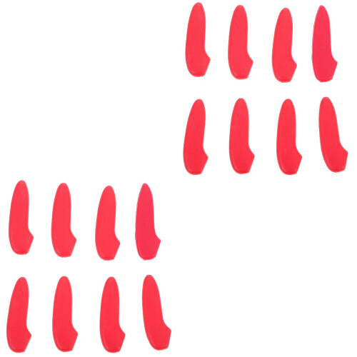 100Pièces Housses Protectrices Lames Couteaux Rouge 2