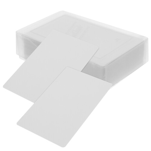700Pièces Cartes De Nom Métal Aluminium Blanches Surface Lisse