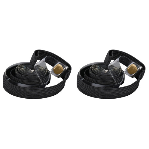 2Pièces Accessoire Piano Bande Fixation Noire Durable Pour Partitions 1