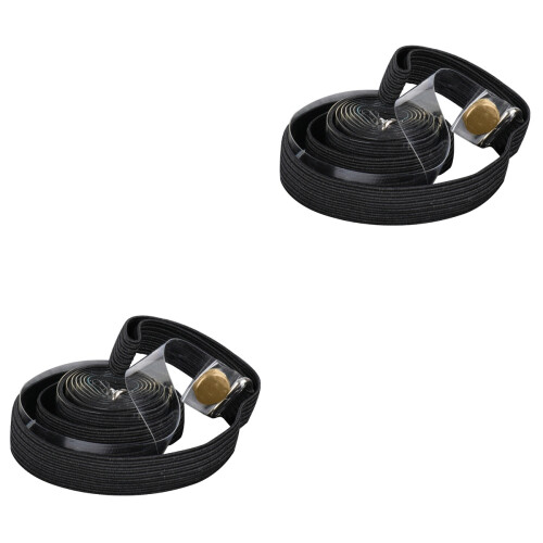 2Pièces Accessoire Piano Bande Fixation Noire Durable Pour Partitions 2