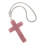 2Pièces Pendentif Croix Auto Rose Avec Strass Décor Intérieur 3